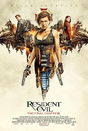 پوستر فیلم Resident Evil The Final Chapter