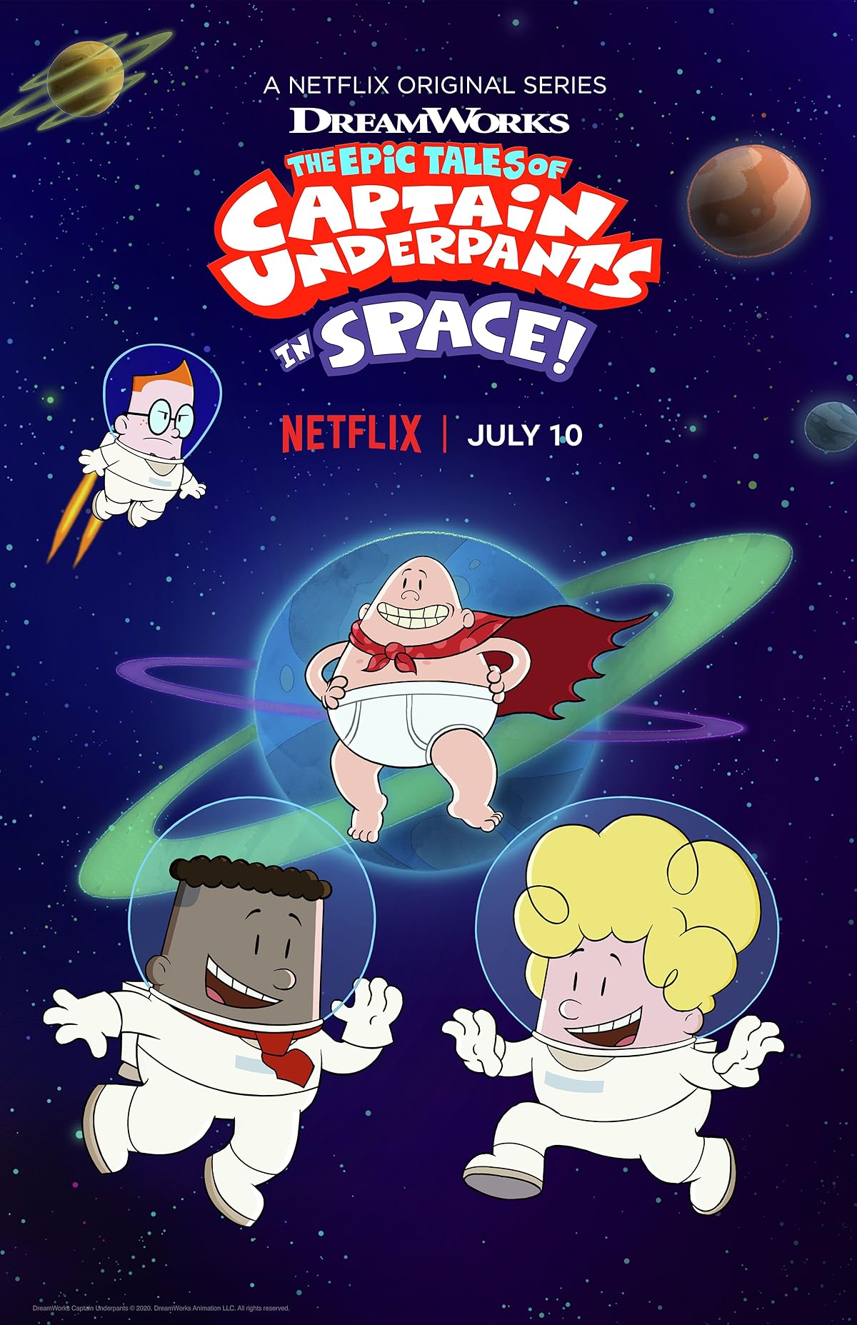 پوستر سریال The Epic Tales Of Captain Underpants In Space