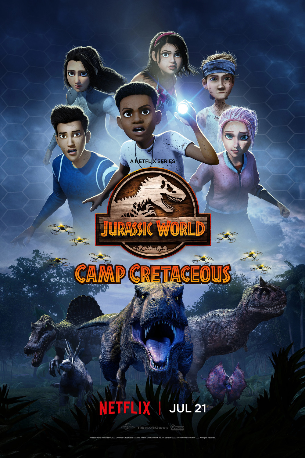 پوستر سریال Jurassic World Camp Cretaceous